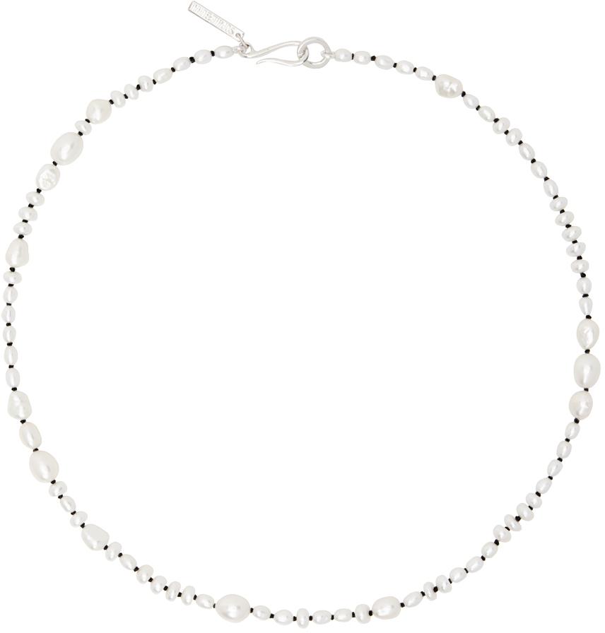 Emilie sterling silver choker with freshwater pearl – On Sale Now