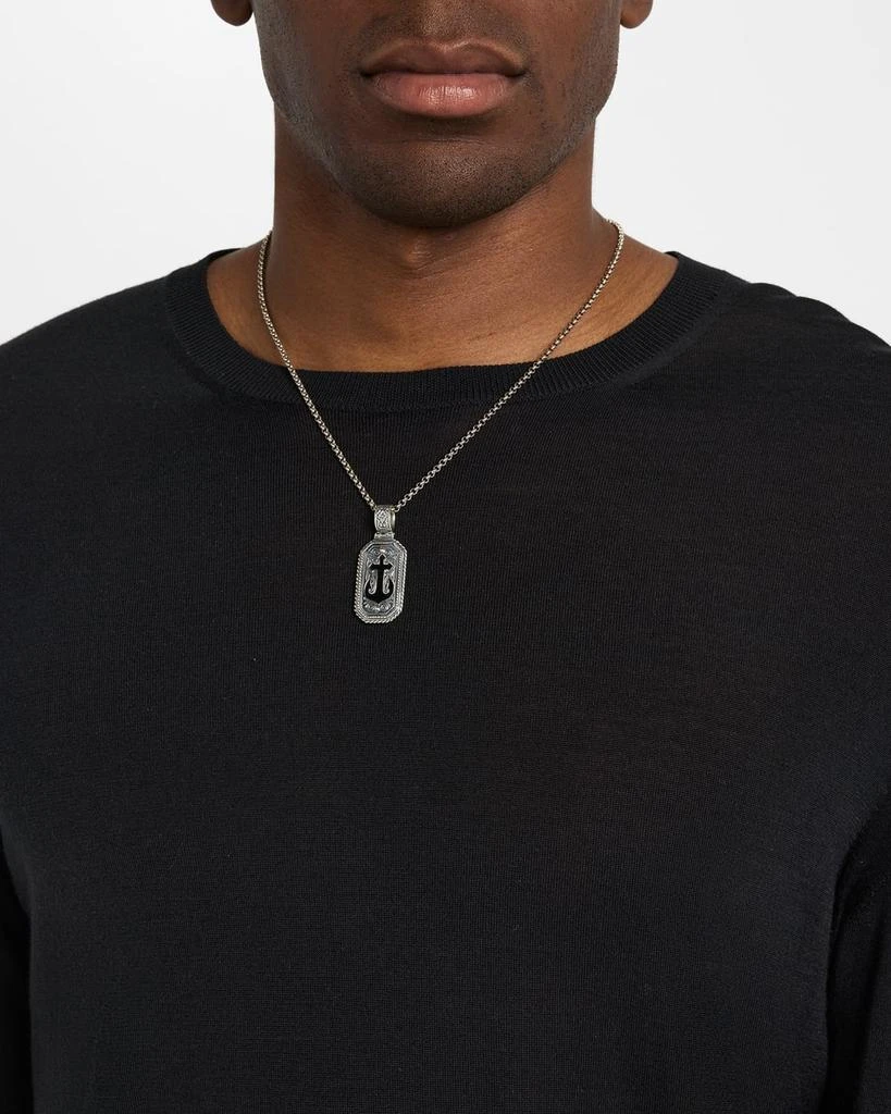Konstantino Men's Hydra Sterling Silver Onyx Pendant 2