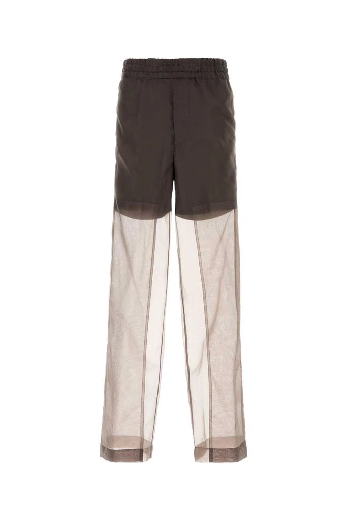 Dries Van Noten Brown Organza Pendo Pant 1