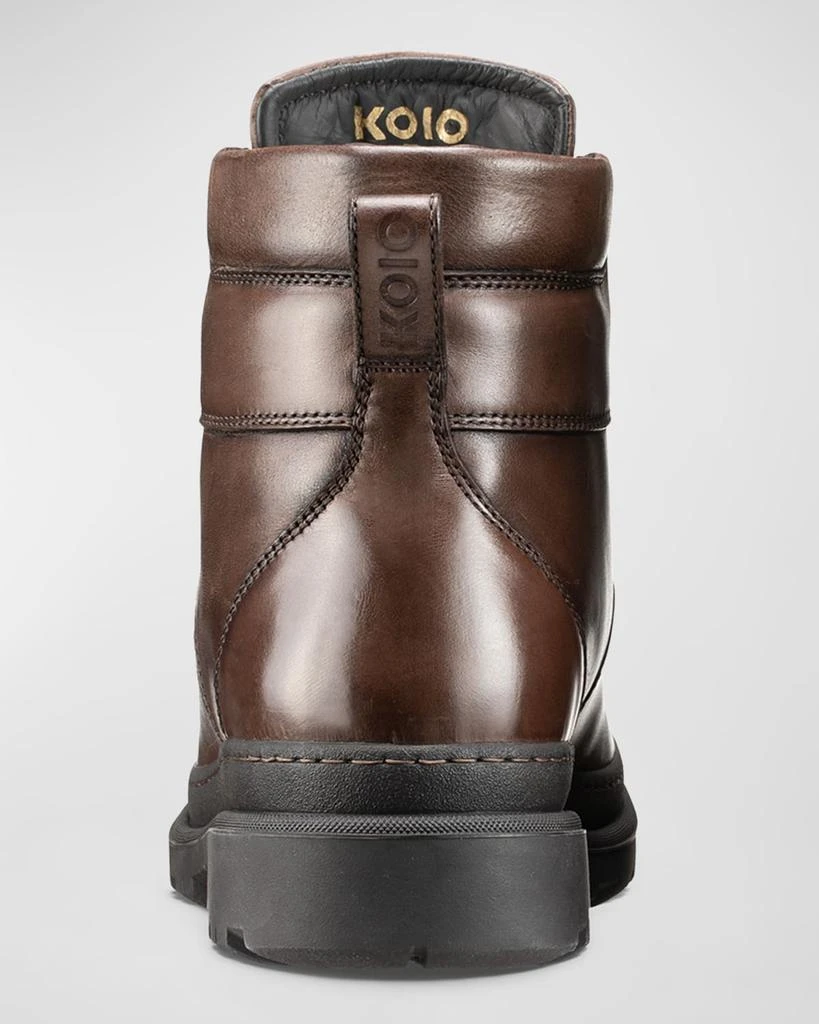 Koio Men's Brixen Shearling-Lined Leather Lace-Up Hiking Boots 3
