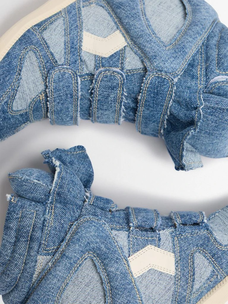 Isabel Marant 90mm Bekett Denim & Mesh Sneakers 3