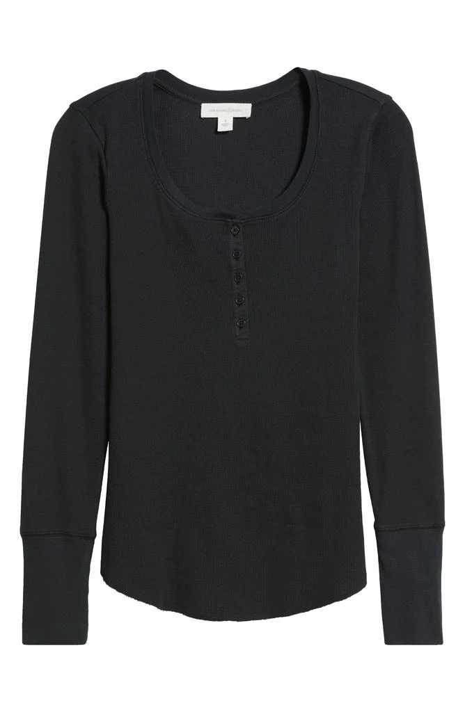 Treasure & Bond Scoop Neck Henley 5