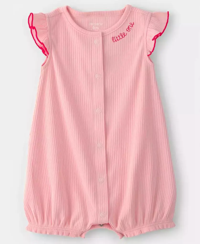 Carter's Baby Girls' Flutter-Sleeve Romper
