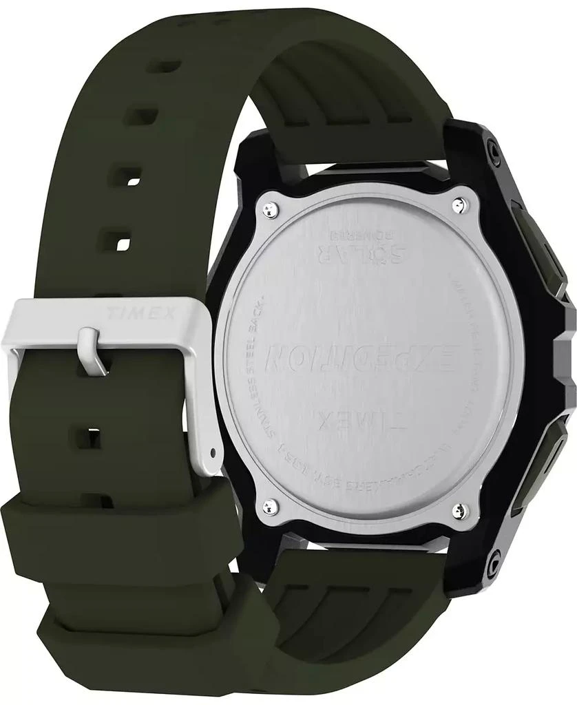 Timex Men's Chronograph Green Silicone Watch, 49mm 4