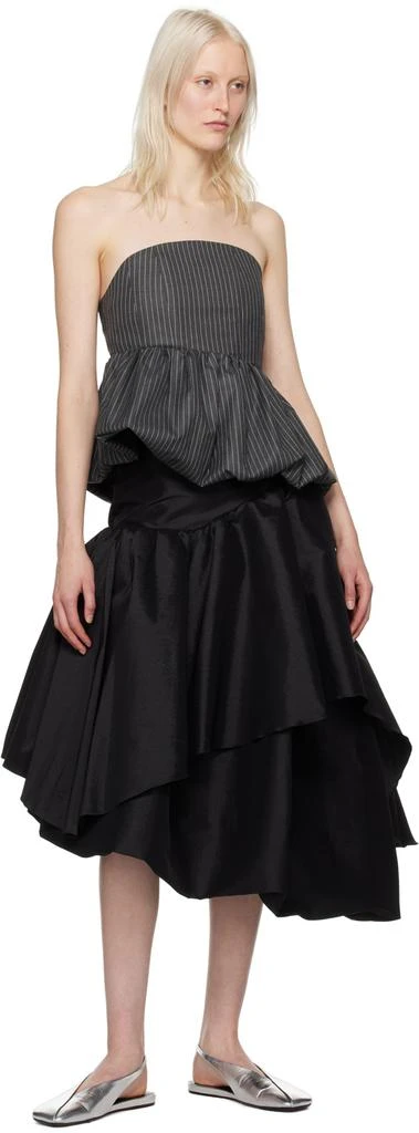 Kika Vargas SSENSE Exclusive Black Abella Midi Skirt 4