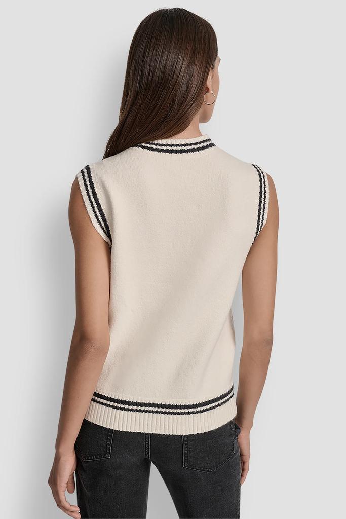 DKNY LOGO-JACQUARD SWEATER VEST - Gilets - BeyondStyle