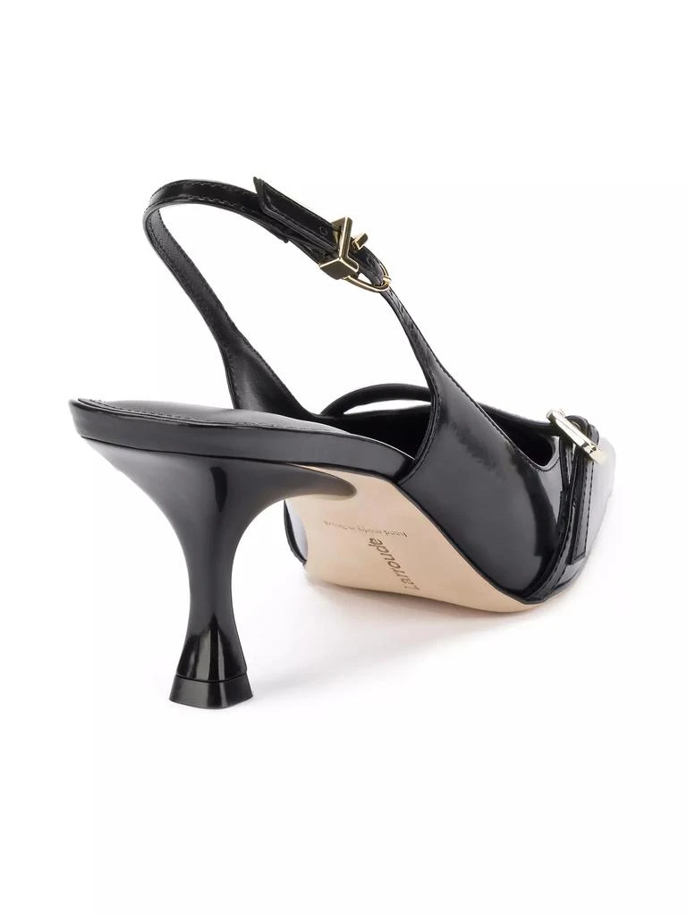 Larroudé Ines 65MM Leather Slingback Pumps 3