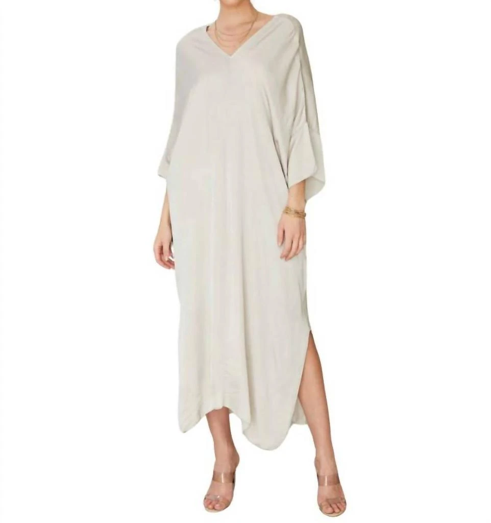 knee length dresses for ladies Milio Milano Crinkle Linen Sleeveless Midi Shirt Dress