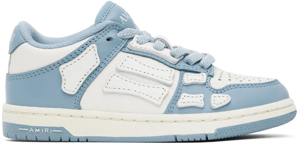 AMIRI Kids Blue & White Skel-Top Low Sneakers 1