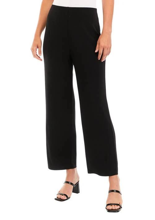 AK Anne Klein Anne Klein Petite Pull On Wide Leg Knit Pants 1