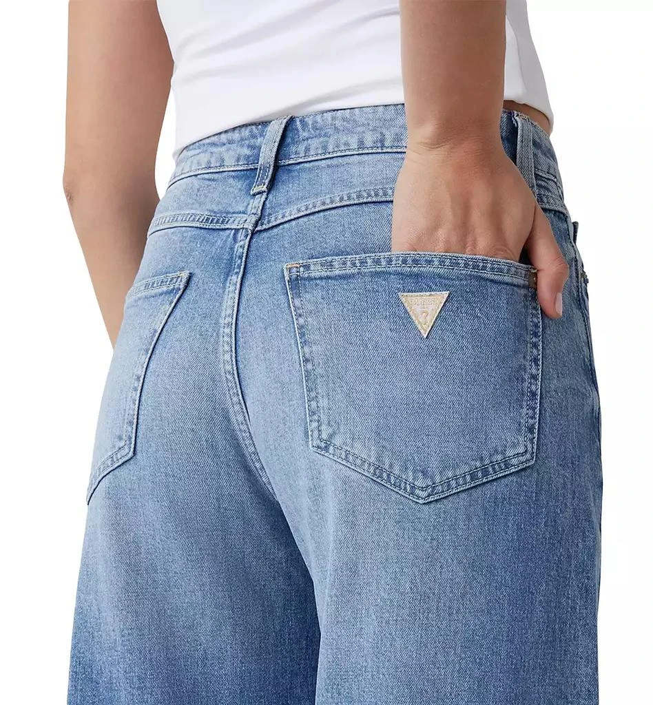GUESS Women's Bellagio High-Rise Wide-Leg Jeans 4