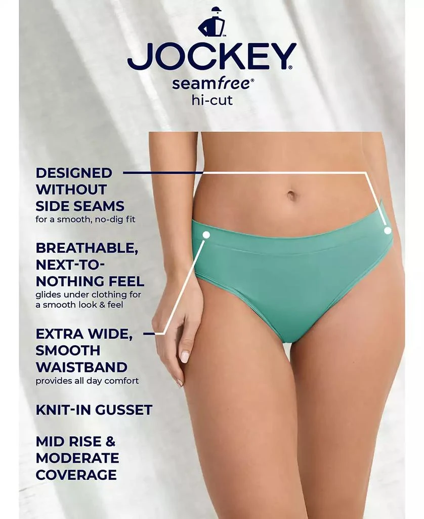 Jockey Women's Seamfree Hi-Cut Stretch Underwear 3788 4
