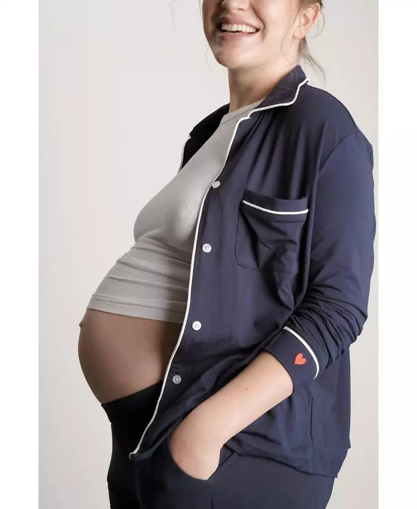 Nom Maternity Maternity NOM Heart On My Sleeve Pajama Set 2