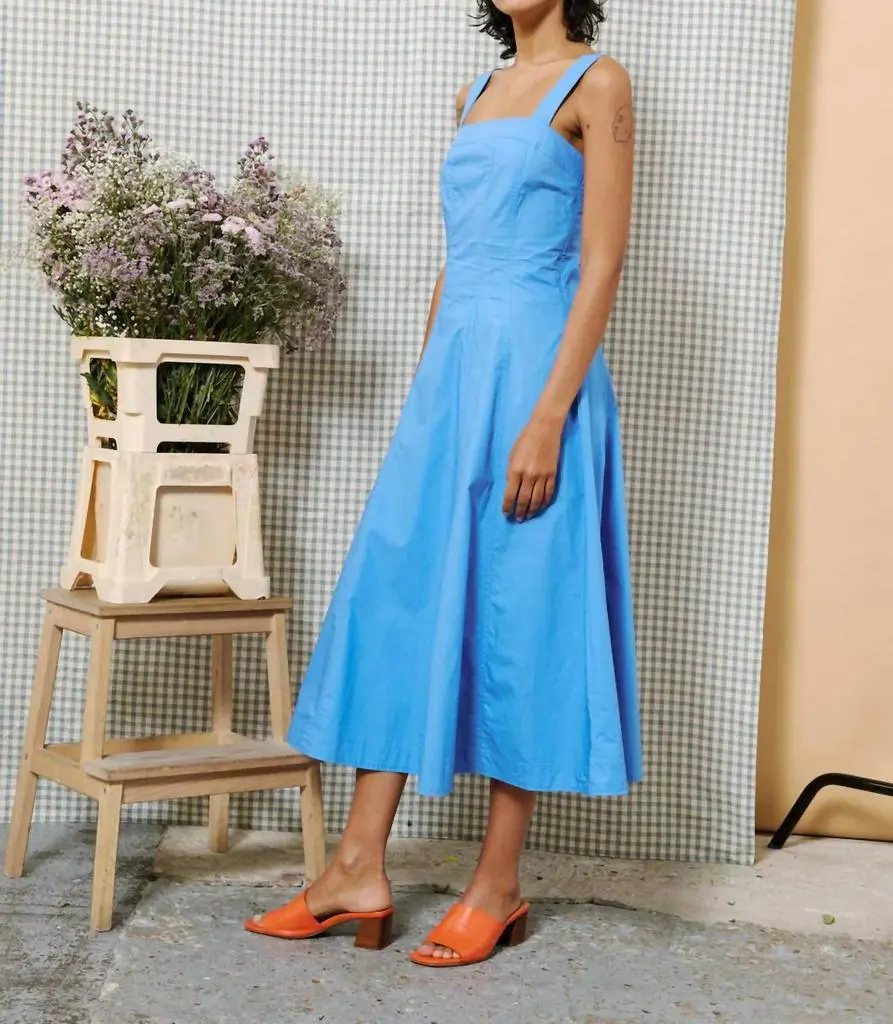 alfreda midi dress Frnch Paris Dress female Blue size S
