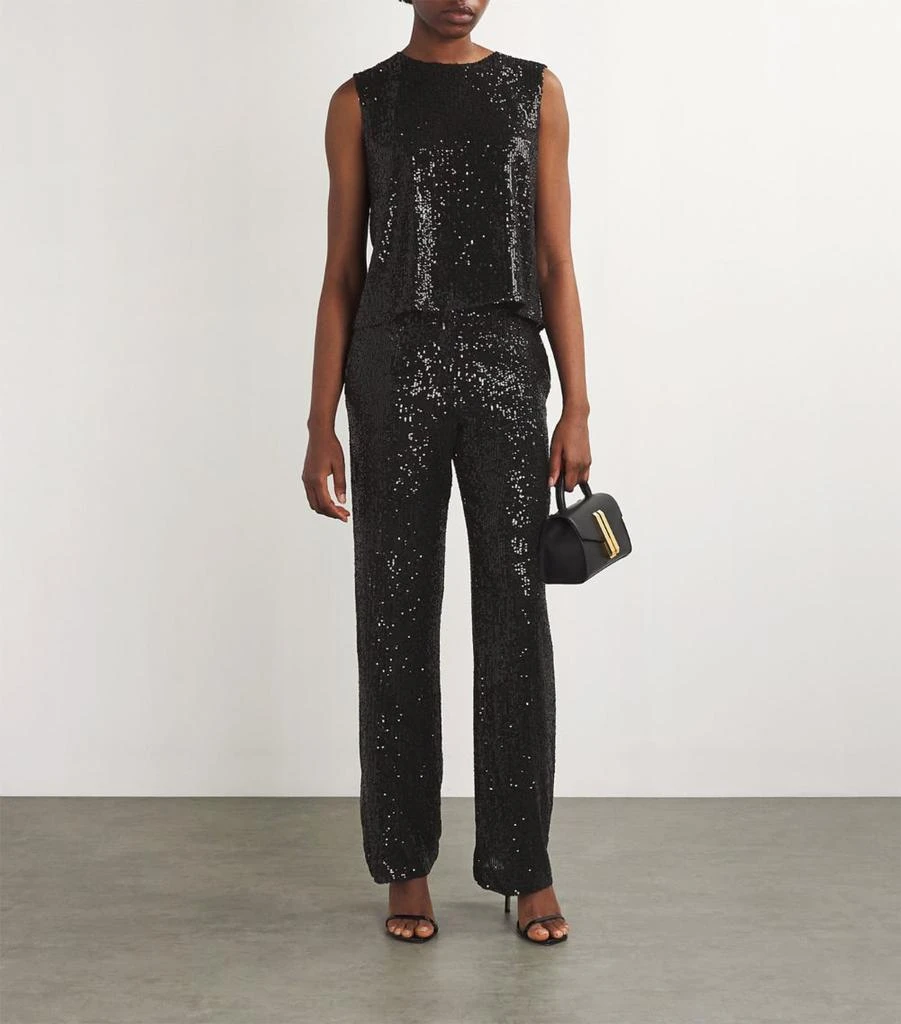 Claudie Pierlot Sequin-Embellished Straight Trousers 2