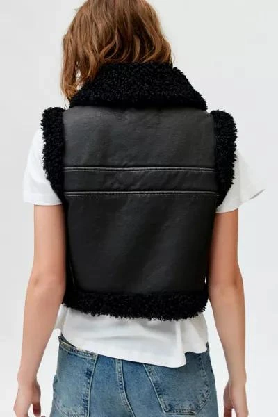BDG BDG Donald Faux Leather Moto Vest 2