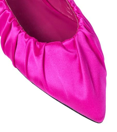 Khaite Roma satin slingback ballet flats 6