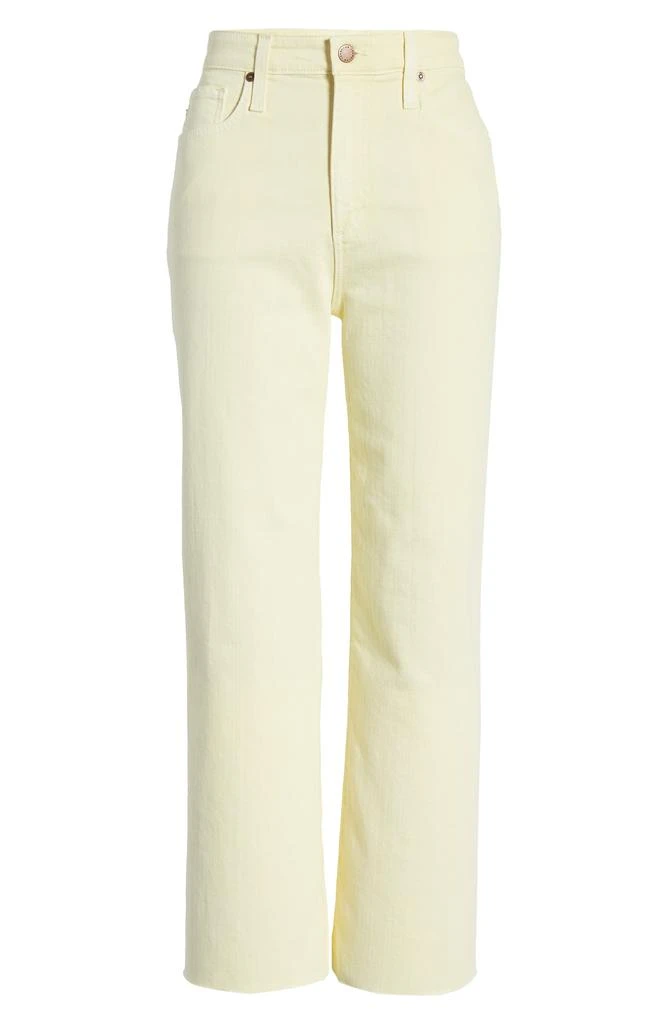 AG Etta High Waist Crop Raw Hem Wide Leg Jeans 5