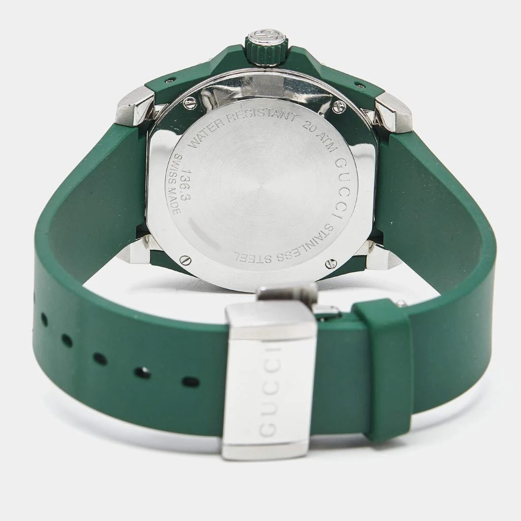 Gucci Gucci Black Stainless Green Rubber DIve YA136310 Men's  Wristwatch 40 mm 5