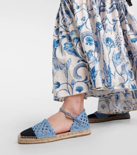 Aquazzura Sunburst raffia espadrille sandals 4