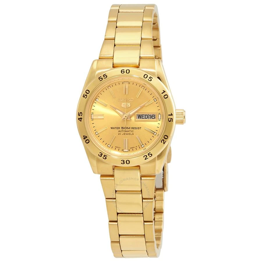 Seiko 5 Sports Automatic Gold Dial Ladies Watch SYMG44K1 1