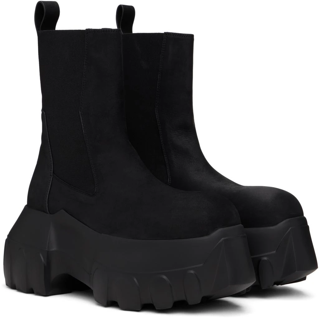 Rick Owens Black Porterville Beatle Mega Tractor Chelsea Boots 4