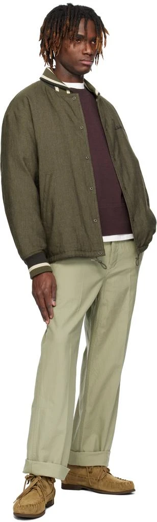 VisVim Khaki Hobbs Wool Down Bomber Jacket 4