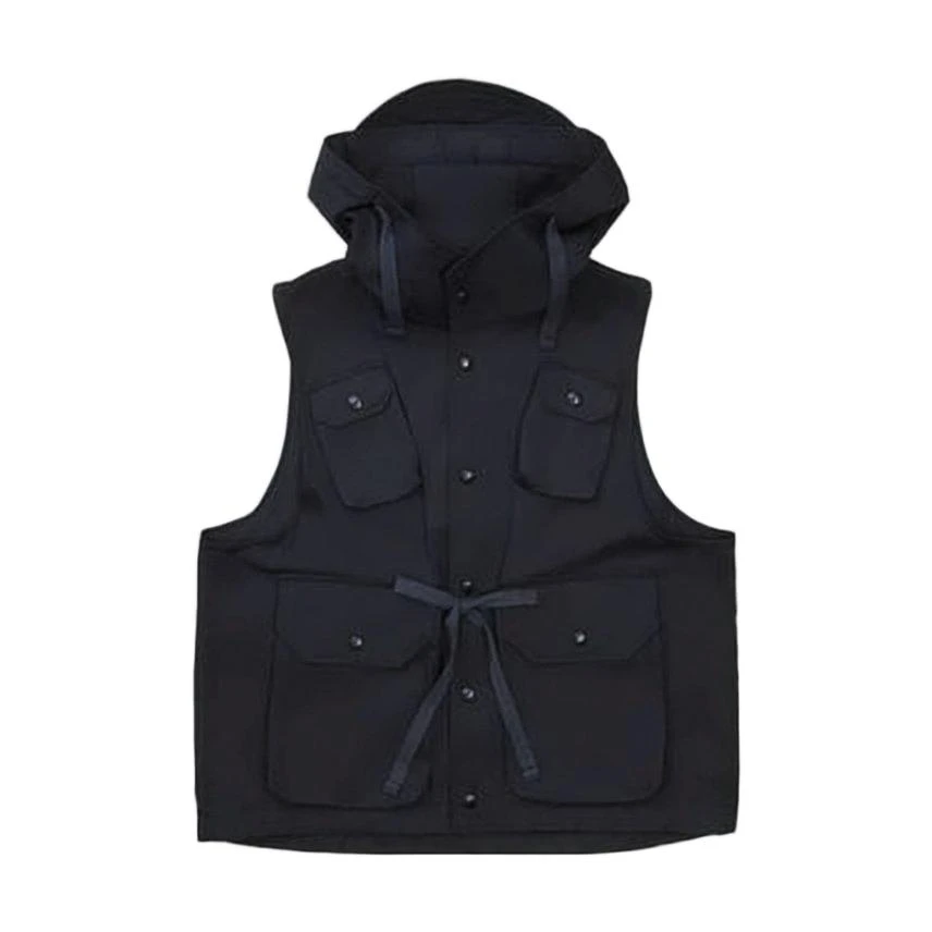 Jil Sander Sleek High-Collar Vest with Adjustable Hood