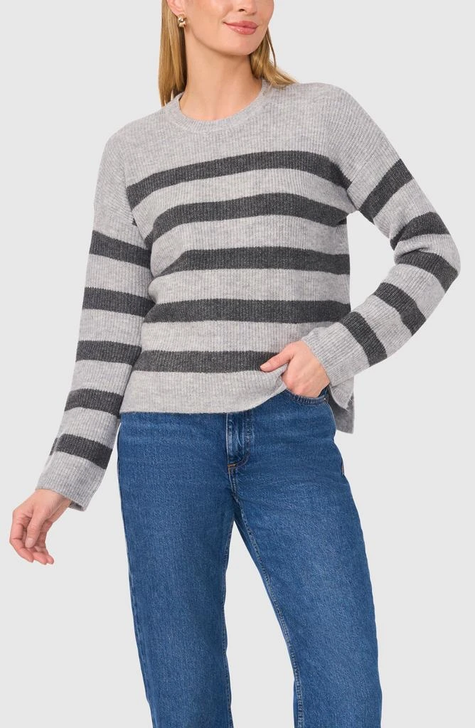 Halogen Stripe Crewneck Sweater 1