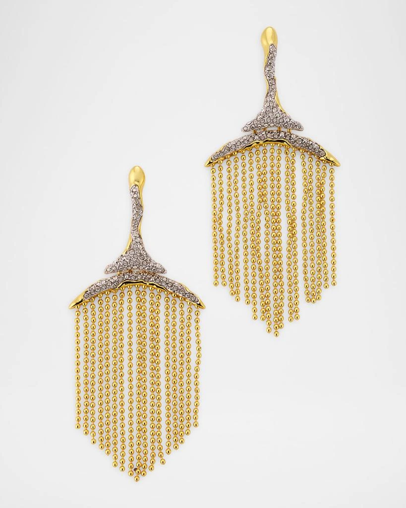 Alexis Bittar Solanales Crystal Fringe Chandelier Earrings