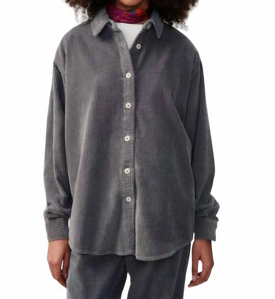 American Vintage Padow Long Sleeve Button Down Shirt 1
