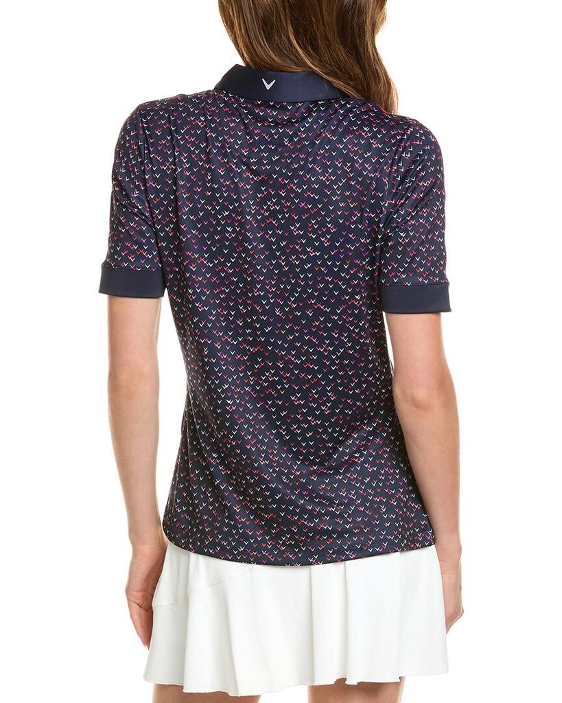 Callaway Chevron Printed Polo Shirt