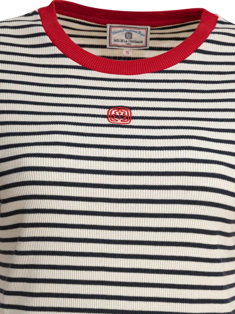 INES DE LA FRESSANGE Ines De La Fressange Striped Short Sleeve Top 3