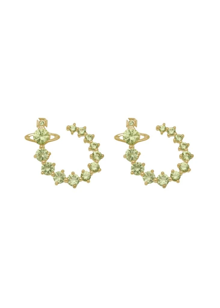 Vivienne Westwood Lydia embellished orb hoop earrings