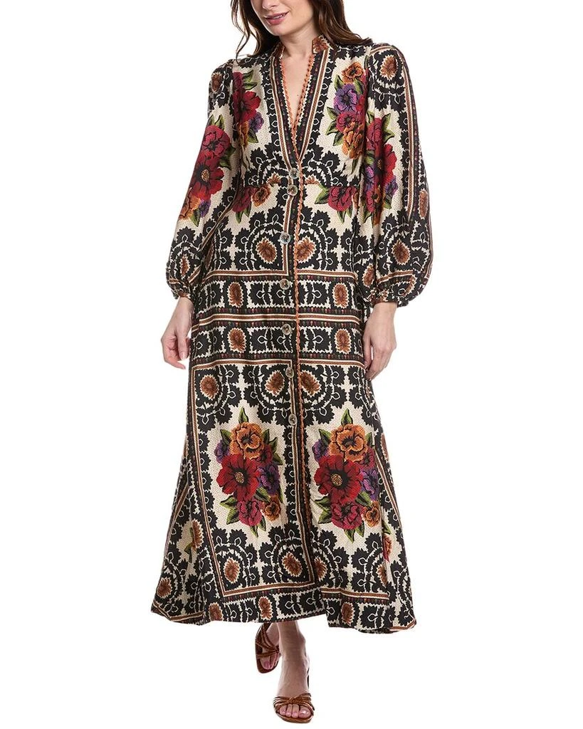 Farm Rio FARM RIO Balloon Sleeve Maxi Dress 1