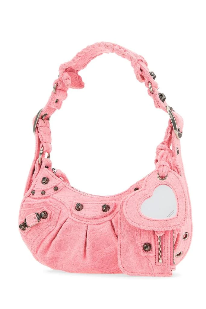 Balenciaga Pink terry fabric Le Cagole XS shoulder bag 1