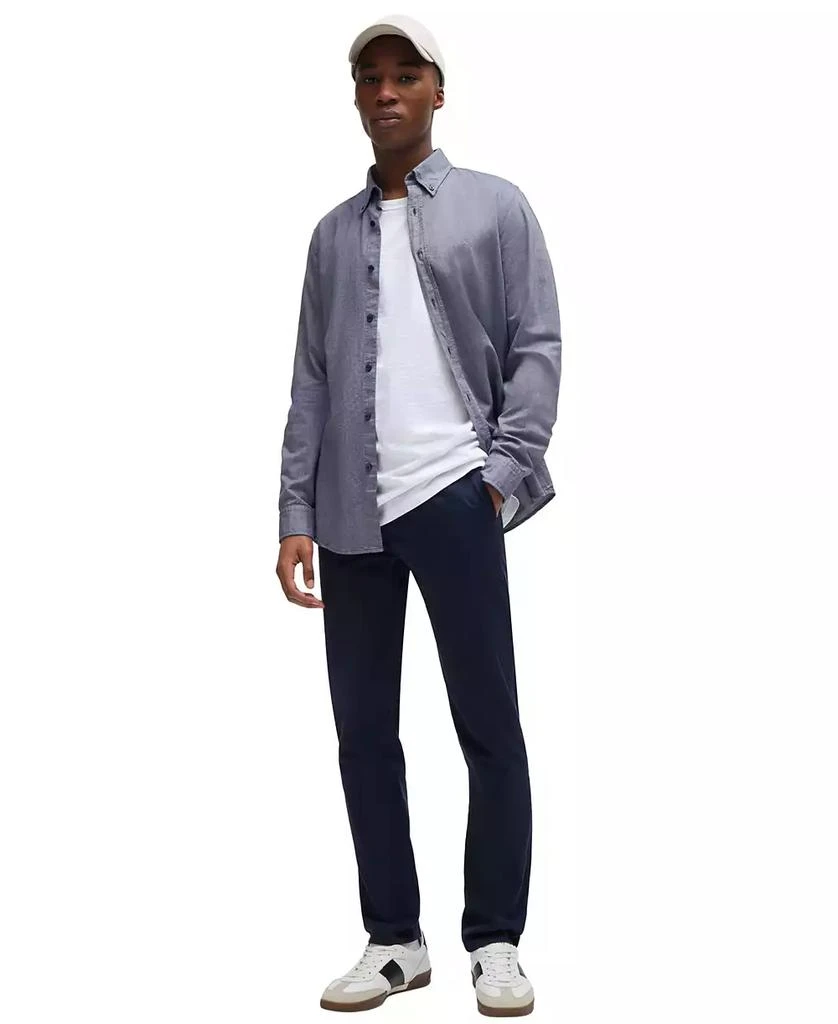 Hugo Boss Men
s Stretch-Cotton Satin Slim-Fit Chinos 4