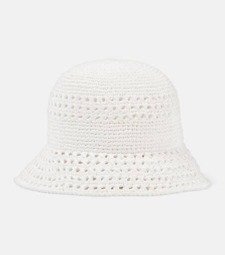 Miu Miu Logo crochet bucket hat - Hats - Compare Prices from 7+