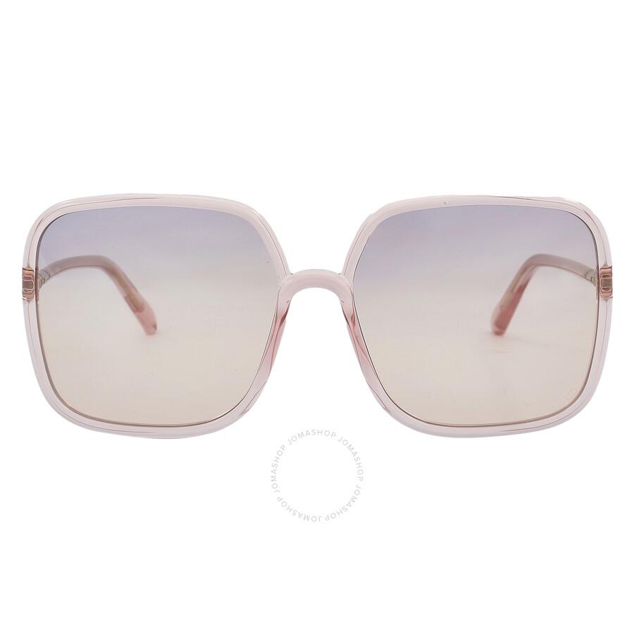 Dior Pink Gradient Square Ladies Sunglasses DIORSOSTELLAIRE S1U 40G2 CD40006U 72Y 59
