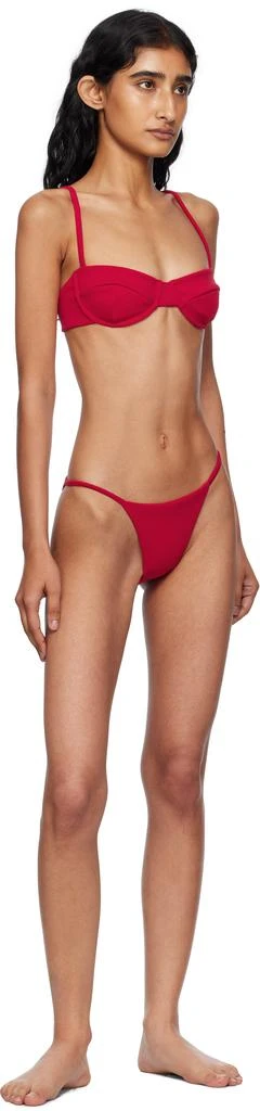 Haight Red Crepe Vintage & Crepe Lari Bikini 4