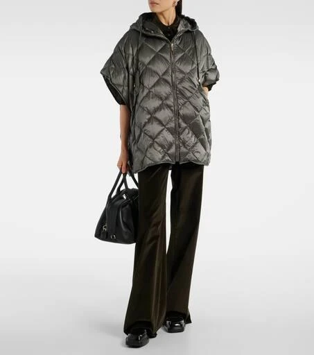 Max Mara The Cube Treman quilted down cape 2