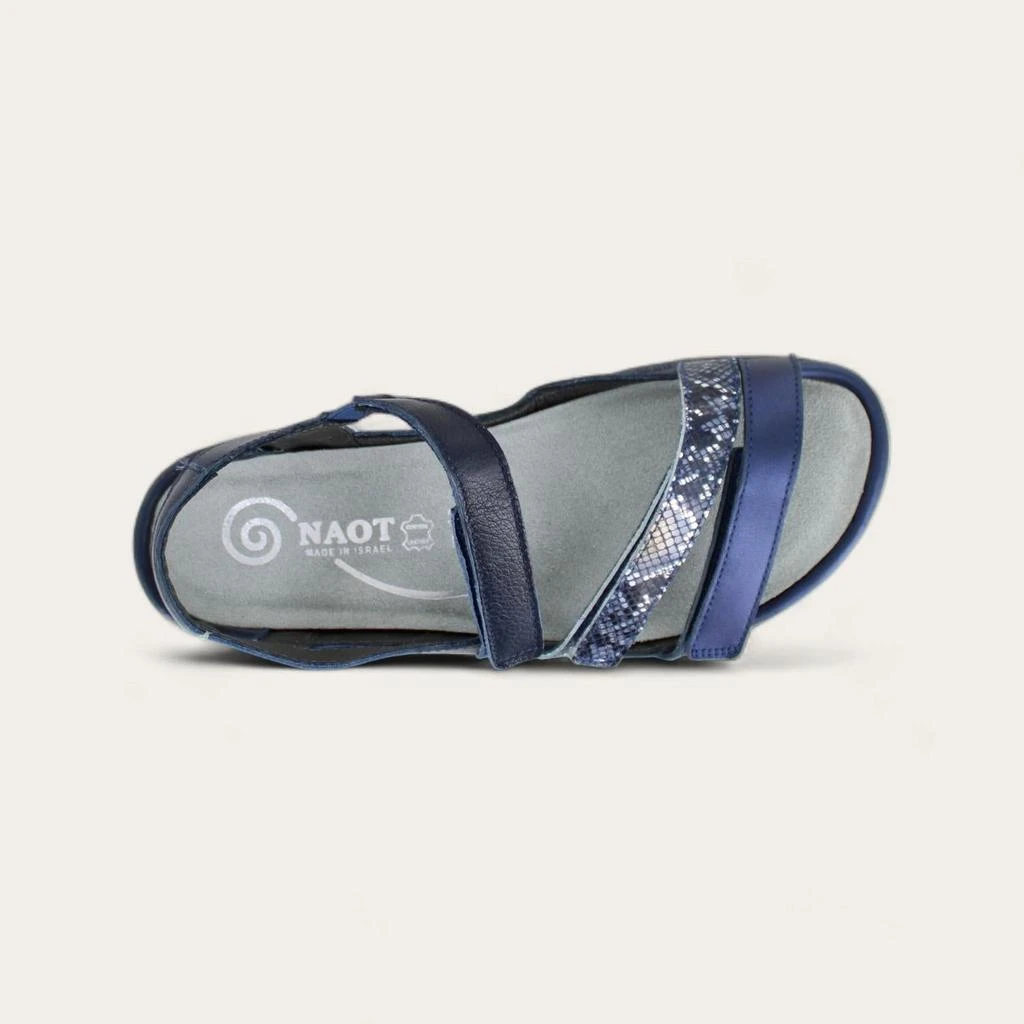 Naot Women's Whetu Sandals In Polar Sea Lthr/navy Python Lthr/soft Ink Lthr 2