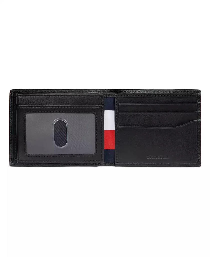 Tommy Hilfiger Men's RFID Stripe Embossed Bifold Traveler Wallet 4