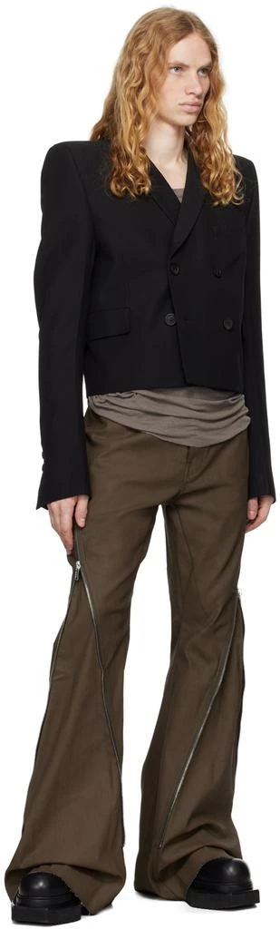 Rick Owens Khaki Porterville Bolan Banana Jeans 4