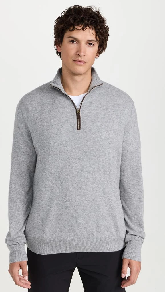 Ralph Lauren Long-Sleeve Washable Cashmere 1/2 Zip Sweater 1
