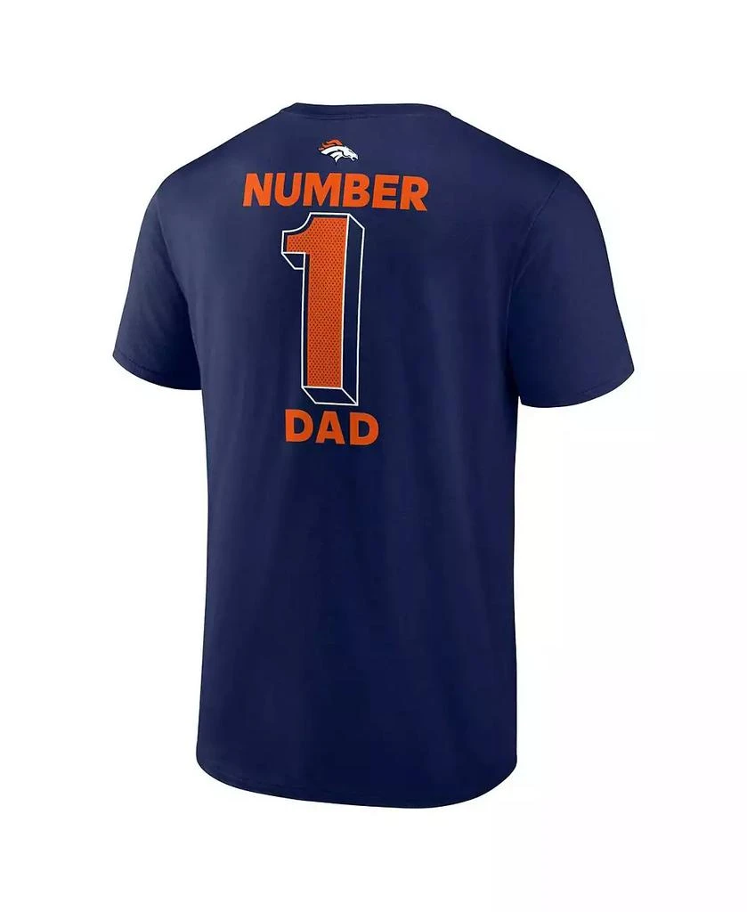 Fanatics Men's Navy Denver Broncos Big Tall Number One Dad T-Shirt 3