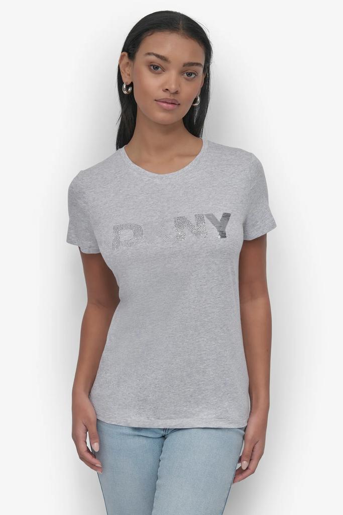 DKNY DKNY MIXED EMBELLISHMENTS LOGO DNA TEE