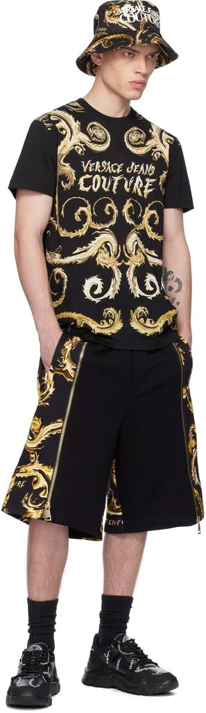 Versace Black Chromo Couture Slim-Fit T-shirt 4