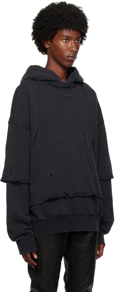 Stolen Girlfriends Club Black Misfit Layered Hoodie