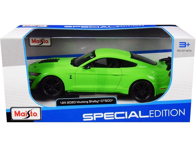 Maisto 2020 Ford Mustang Shelby GT500 Bright Green 1/24 Diecast Model Car by 1